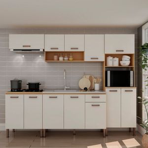 Cozinha Completa Modulada 5 Peças 100% Mdf Frijo White