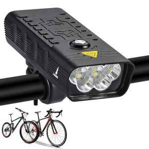 Farol Para Bike 5 Leds Cree T6 Alumínio Power Bank 10000mah Usb Lorben