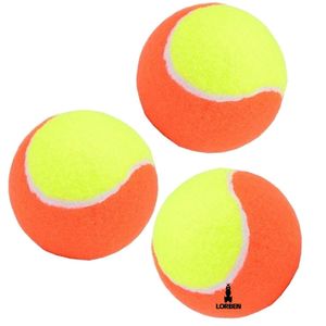 Kit Bolinha Beach Tennis Tênis Praia Pack 3 Unidades Laranja E Amarelo Lorben