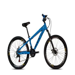 Bicicleta Aro 26 Freeride Gta Azul Câmbios Shimano 21 Velocidades Aro Vmaxx