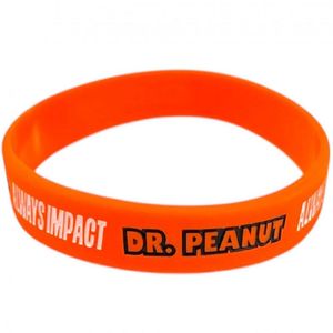 Pulseira De Silicone Dr Peanut Laranja