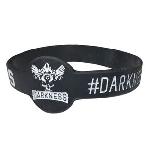 Pulseira De Silicone Darkness Nation Padrão Único