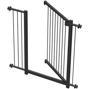 Grade Portão Pet Bebê Divisor Ambiente 80 Cm Preto