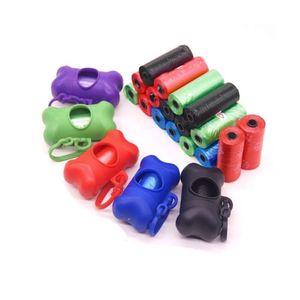 Kit Porta Refil Cata Caca Higiênico Ossinho Com + 2 Rolos Verde - Verde