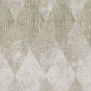 Papel De Parede Ez Benjamin Losangos Bege Claro Gt0101 - Rolo 10m X 0,53m