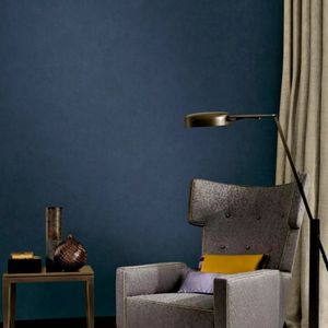 Papel De Parede Vip Aspecto Têxtil Azul Vip1028