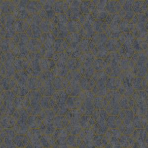 Papel De Parede Essencial Geométrico Cinza E Dourado Ess1022