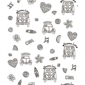 Papel De Parede Pure Kids Teens Hippie Kt68432 Tam. 4m² Papel De Parede Pure Kids & Teens Hippie Kt68432