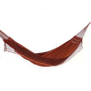 Rede De Dormir Jeans Life Laranja Com Preto
