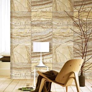 Papel De Parede Essencial Pedra Bege E Creme Ess1016