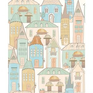 Papel De Parede Pure Kids Teens Village Kt68446 Tam. 4m² Papel De Parede Pure Kids & Teens Village Kt68446
