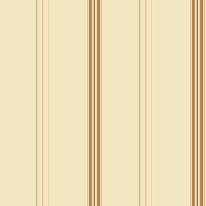 Papel De Parede Waverly Stripes Harper Stripe Bege Sv2730 - Rolo 10m X 0,52m
