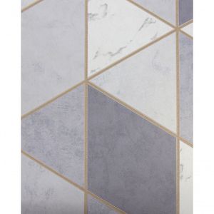 Papel De Parede Geometric Marmorizado Mg880603r Tam. 10m² Papel De Parede Geometric Marmorizado Mg880603r