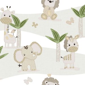 Papel De Parede Mondo Baby Wild Safari 13048 - Rolo 10m X 0,53m