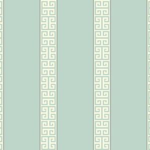 Papel De Parede Waverly Stripes Greek Key Stripe Azul Sv2685 Waverly Stripes Sv2685