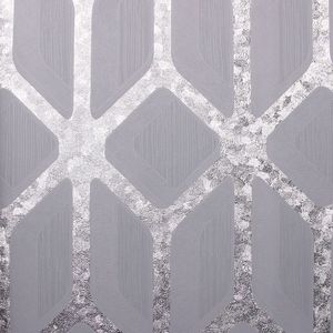 Papel De Parede White Swan Geométrico Cinza Ws100202r