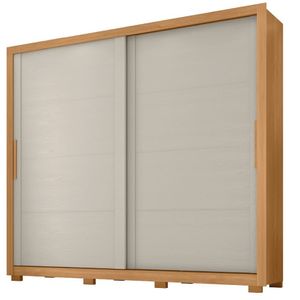 Guarda Roupas Casal 2 Portas De Correr 4 Gavetas Premier Zanzini Madeir/off