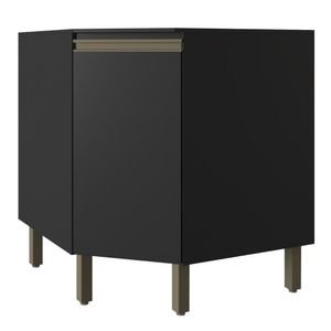 Balcão De Canto 1 Porta Vollare Fiorello Preto