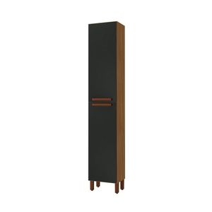 Paneleiro Indekes Monza Fechado Simples 2 Portas 40 Cm Freijo Chumbo