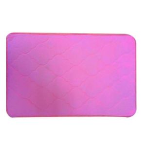 Tapete Banheiro Macio Poliester 40 X 60 Cm Antiderrapante Pink