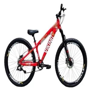 Vikingx Tuff 25/30 Vermelho Whelling Single Freio Hidraulico Vmaxx Liso Com Suspenão Mecanica