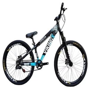Vikingx Tuff 25/30 Preto Azul Whelling Single Freio Hidraulico Vmaxx Liso Com Suspenão Mecanica