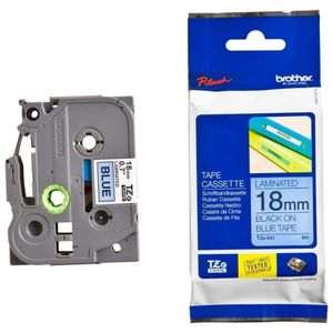 Fita Brother Preto-azul Para Rotuladores Tze541