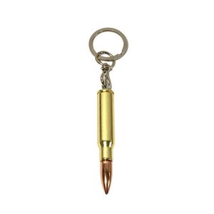 4 Chaveiros Projétil Fuzil Munição 7.62 Dourado Bélica