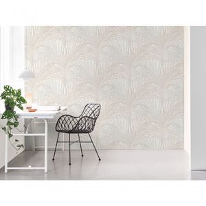 Papel De Parede Inspire Folhagem Bege E Cinza 218743i