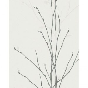 Papel De Parede Gina Galhos De Árvore Cinza 57713 Rolo 10m X 0,53m