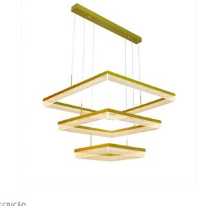 Querolustre Pendente Dcd03163 144w 3000k Dourado