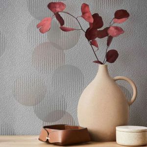 Papel De Parede Ivy Círculos Rosa 6814-10
