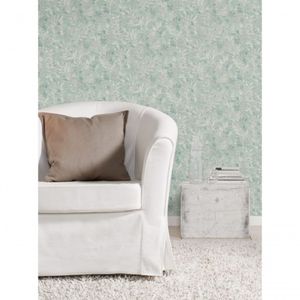 Papel De Parede Barbara Home Folhagem Verde E Cinza 561272