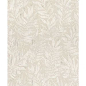 Papel De Parede Barbara Home Folhagem Cinza E Bege 561203