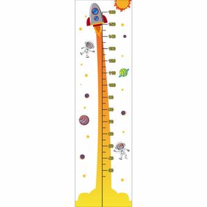 Régua De Crescimento Infantil Adesivo De Parede Foguete