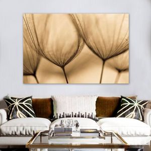 Quadro Decorativo Floral Sepia, Tela Em Canvas 100x70 Cm