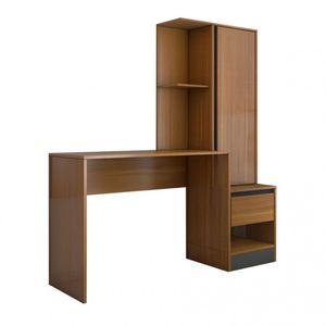 Mesa Escrivaninha Armário Morada 1 Porta 1 Gaveta Demóbile Amêndoa