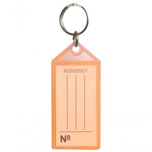 Pote Com 24 Chaveiro Plastico Acrimet 141 Cenoura Neon