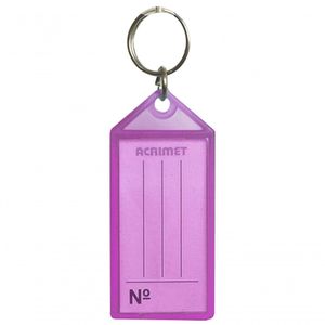 Pote Com 24 Chaveiro Plastico Acrimet 141 Roxo