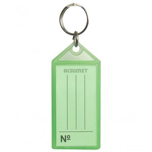 Pote Com 24 Chaveiro Plastico Acrimet 141 Verde Neon