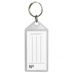 Pote Com 24 Chaveiro Plastico Acrimet 141 Cristal