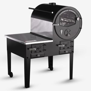 Forno Acoplado Prime Preto Chapa Vitroceramica Na Esq