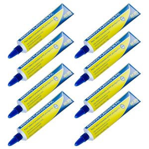 Kit C- 8 Cola Adesivo Plástico P- Pvc Em Bisnaga 17g Akato