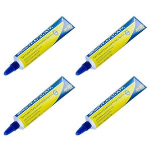Kit C- 4 Cola Adesivo Plástico P- Pvc Em Bisnaga 17g Akato