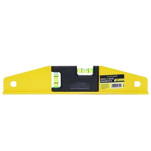 Nível De Mão 2 Bolha Alumínio Base Magnética 30cm Imã 12