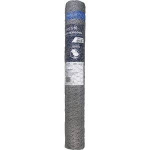 Tela Metálica Hexagonal P- Pinteiro Bwg-24 1mx50m Tradestar