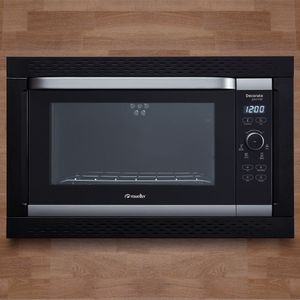 Forno Elétrico De Embutir Digital Mueller Decorato Preto Preto 44L 110V