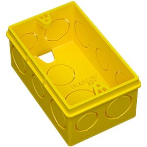 Caixa De Luz Retangular 4x2 Pvc Amarelo Antichama Fortlev
