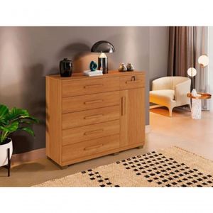 Cômoda Milão 6 Gavetas 1 Porta Benetil Móveis Cinamomo