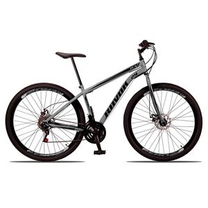 Bicicleta Bike Aço 21 Marchas Velocidades Aro 29 Grafite